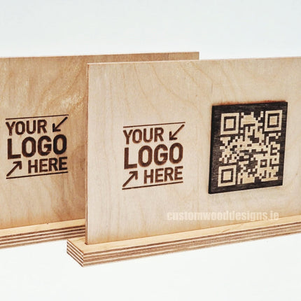 QR Display Stands A5 (Natural) 10-1000 Custom Wood Designs CU11D6_1