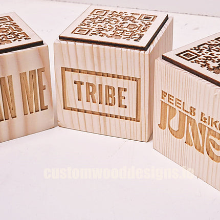 QR Code Block Natural 3 sides Branded 10-1000 Custom Wood Designs CU59CC_1_d2730008-0c34-4d5d-89bc-da1554e34672