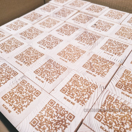 QR Code Block Natural 5 sides Branded 10-1000 Custom Wood Designs CUSTOM_3_0c1a5d6c-eb6a-435d-bd54-e330f8e515f6