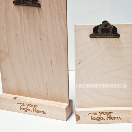 Clipboard Block Set - A5 Natural x10 Custom Wood Designs CustomWoodDesignsIrelandDoublesidedA4sizePointofsaleInformationholderA4clipboardandblocksetInformationDisplayretailhospitalitycorporateCWD_2