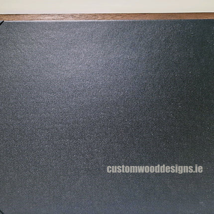 A4 walnut menu album display by Securit, showing 20 pages for restaurant menus with a sleek wooden design.