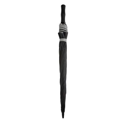CWD XD 27-inch Impact AWARE™ RPET dual-color auto-open umbrella with manual push button and sturdy handle.
