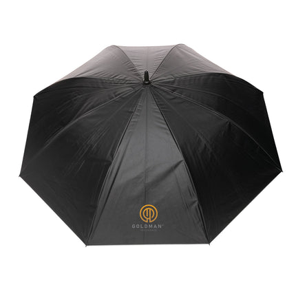 CWD XD 27-inch Impact AWARE™ RPET dual color auto open umbrella with lightweight, eco-friendly design and sturdy handle.