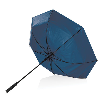 CWD XD 27-inch Impact AWARE™ RPET dual-color auto-open umbrella with wind-resistant canopy and ergonomic handle.