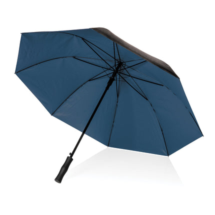 CWD XD 27-inch Impact AWARE™ RPET dual-color auto-open umbrella with wind-resistant design and ergonomic handle.