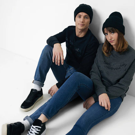 Denal recycled cotton crew neck undyed - Custom Wood Designs