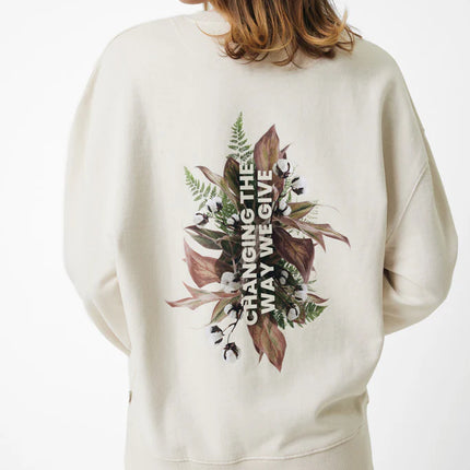 Kruge relaxed recycled cotton crew neck - Custom Wood Designs