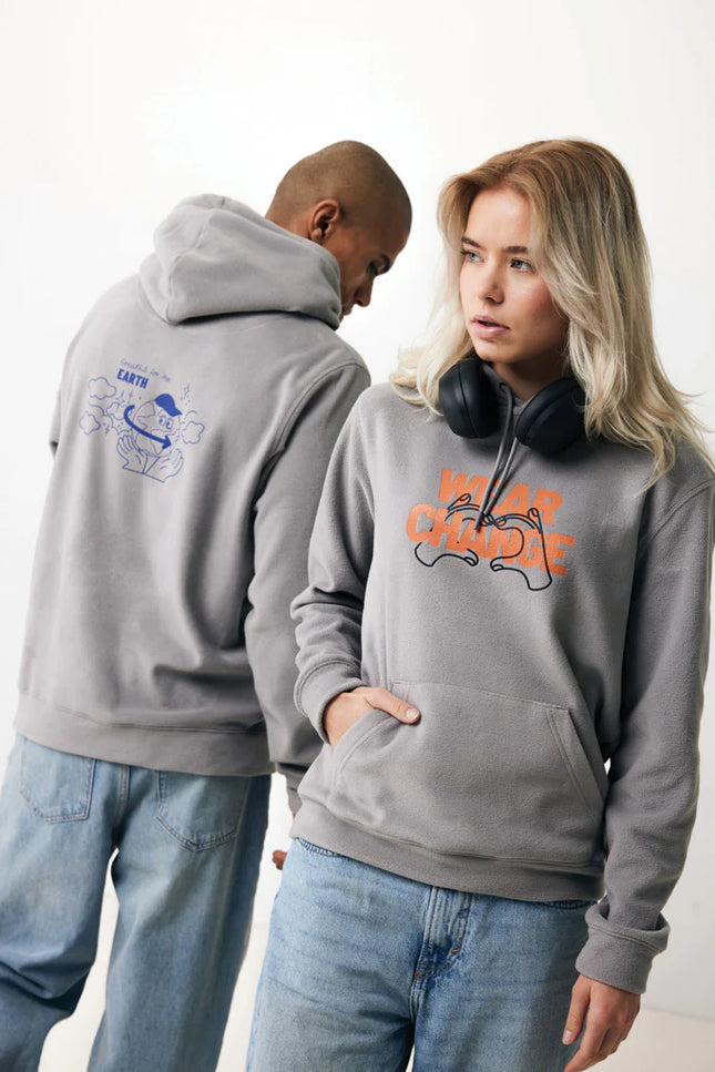 Trivo recycled polyester microfleece hoodie - Custom Wood Designs