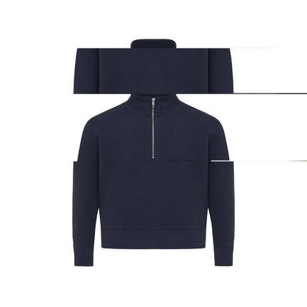 Elgon recycled cotton quarter zip sweater - Custom Wood Designs Elgon recycled cotton quarter zip sweater