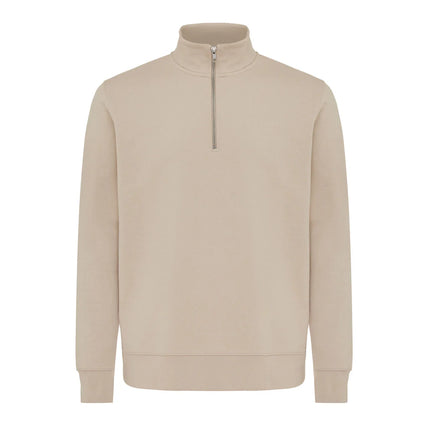 Elgon recycled cotton quarter zip sweater - Custom Wood Designs Elgon recycled cotton quarter zip sweater