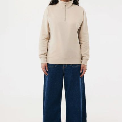 Elgon recycled cotton quarter zip sweater - Custom Wood Designs Elgon recycled cotton quarter zip sweater