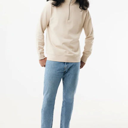 Elgon recycled cotton quarter zip sweater - Custom Wood Designs Elgon recycled cotton quarter zip sweater