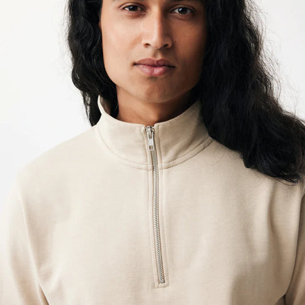 Elgon recycled cotton quarter zip sweater - Custom Wood Designs Elgon recycled cotton quarter zip sweater