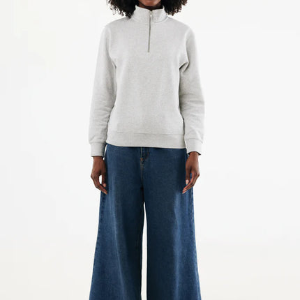 Elgon recycled cotton quarter zip sweater - Custom Wood Designs Elgon recycled cotton quarter zip sweater