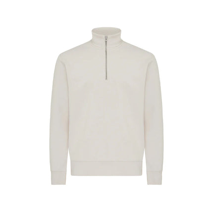 Elgon recycled cotton quarter zip sweater - Custom Wood Designs Elgon recycled cotton quarter zip sweater