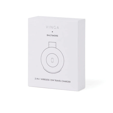 VINGA Baltimore RCS 2 in 1 Wireless 15W Travel Charger