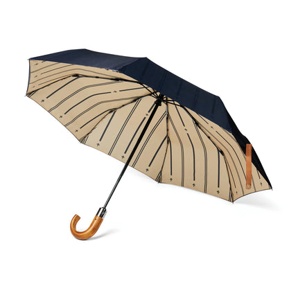 VINGA Bosler AWARE™ recycled pet 21" foldable umbrella - Custom Wood Designs
