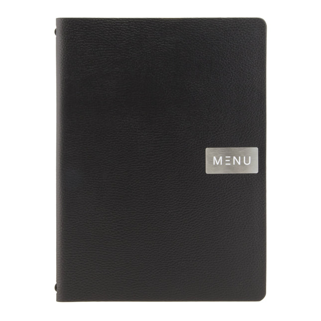 Black A4 menus pack of 10 Custom Wood Designs __label: Multibuy default-title-black-a4-menus-pack-of-10-53613239566679