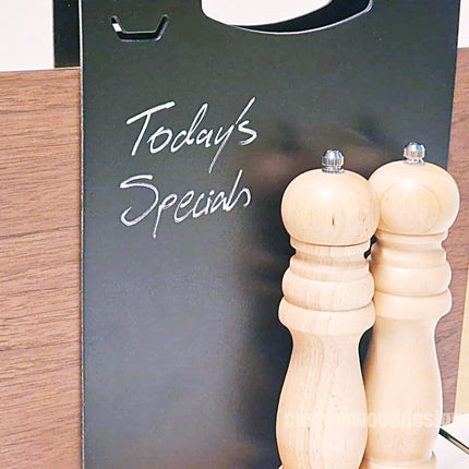 Chalkboard Table Caddy - Pack of 6 Custom Wood Designs __label: Multibuy default-title-chalkboard-table-caddy-pack-of-6-53612419940695