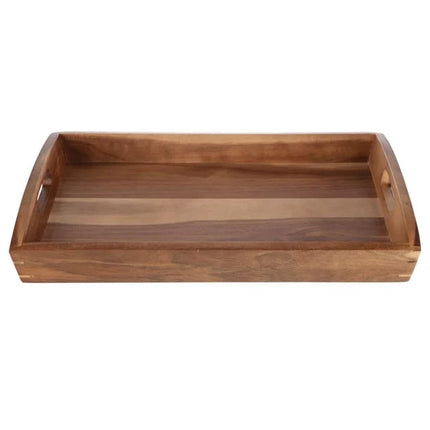 Large Acacia Wood Tray 510(W) x 350(D)mm pack of 25 Custom Wood Designs __label: Multibuy default-title-large-acacia-wood-tray-510-w-x-350-d-mm-pack-of-25-53613730464087