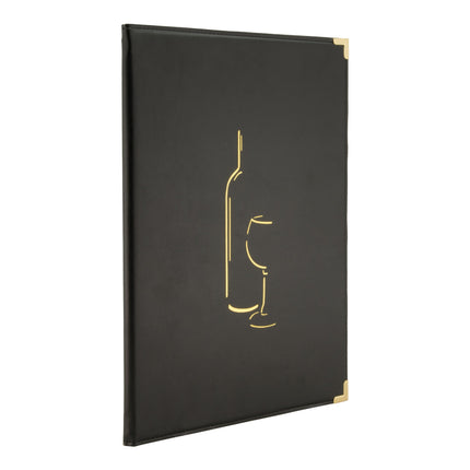 Leather style A4 menu pack of 10 Custom Wood Designs __label: Multibuy default-title-leather-style-a4-menu-pack-of-10-53613251854679