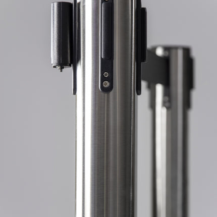 Retractable stainless steel barrier system with 4 poles Custom Wood Designs default-title-retractable-stainless-steel-barrier-system-with-4-poles-53613661028695
