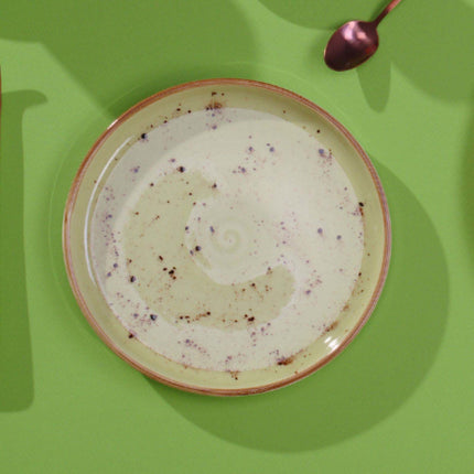 Olive shallow bowl, 200mm