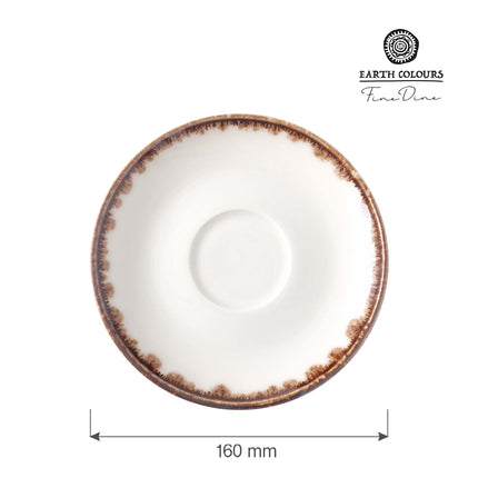 Vanilla cappuccino saucer, 160mm