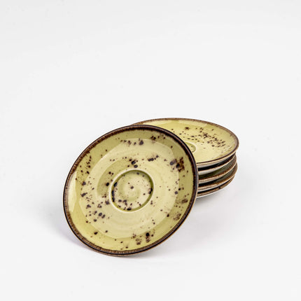 Olive cappuccino saucer, 160mm