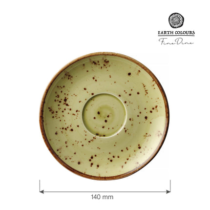 Olive coffee saucer, 140ml
