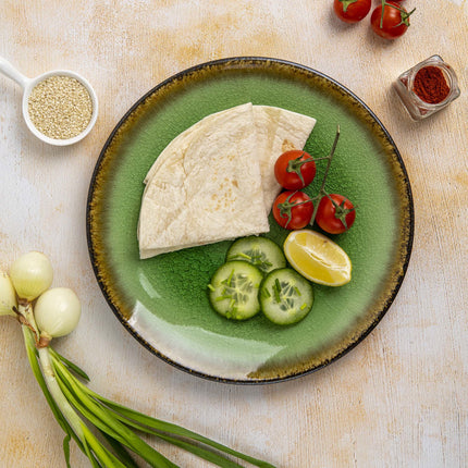 Beryl organic shaped plate, 270x190mm