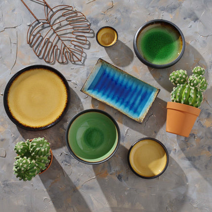 Beryl organic shaped plate, 270x190mm