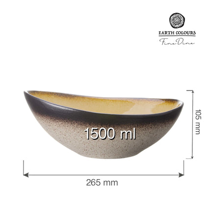 Topaz oval bowl, 240mm