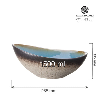 Lazur oval bowl, 240mm