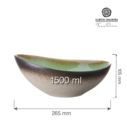 Beryl oval bowl, 240mm