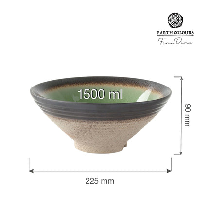 Beryl conical bowl, 225x(H)90mm