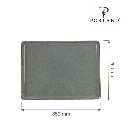 Stone rectangular tray, 350x260mm