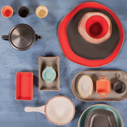 Stone rectangular tray, 350x260mm