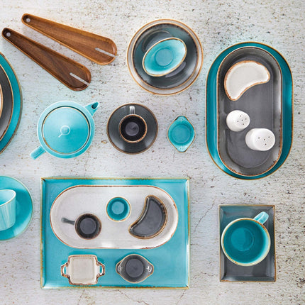 Stone rectangular tray, 350x260mm