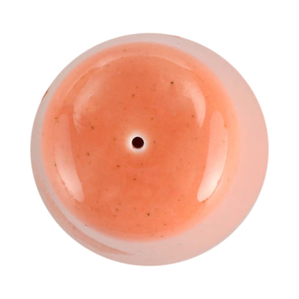 Porland amber pepper shaker with a smooth, rounded design and a metal top for easy seasoning.