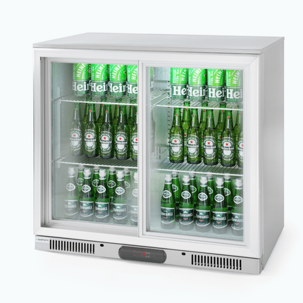 CANDOUR bar cooler 188L with sliding door, 900x520x(H)835mm