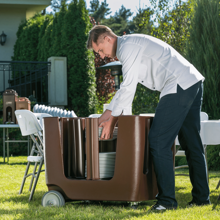 Trolley for plates, 930x720x(H)800mm