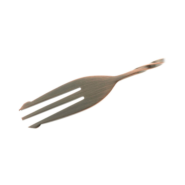 Bar Spoon with Fork End, Antique Copper, 315mm