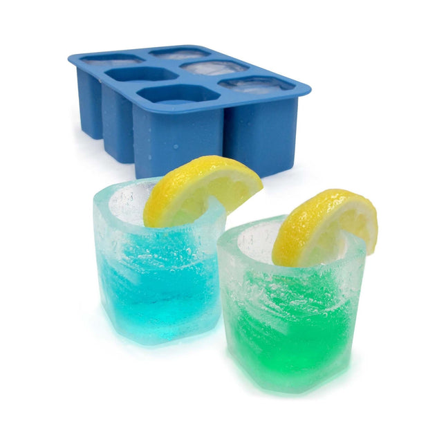 Bar Up Silicone Ice Shot Glass Maker - Six Cavities For Perfect Cocktail Shots Every Time