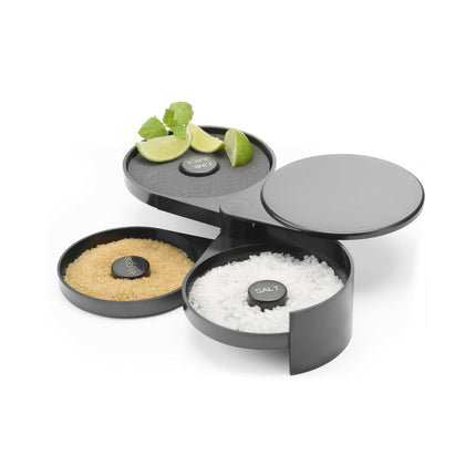 BarCraft Sugar And Salt Glass Rimmer - Keeps Flavorful Rims Ready For Colorful Glass Edges