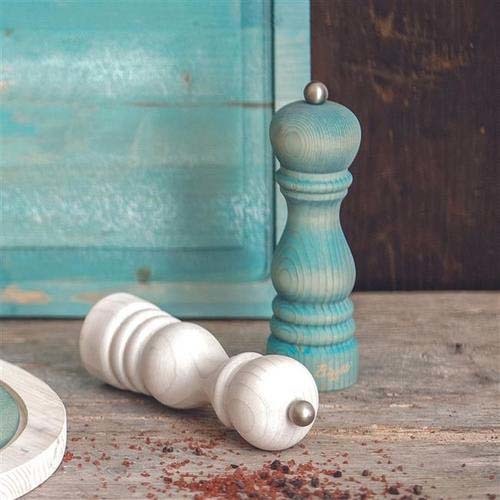 Vintage pepper mill, white, 190mm