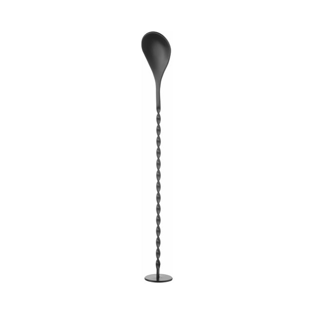 Bar spoon with muddler, Bar up, Black, 280x35mm