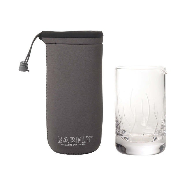 Barfly Protective Sleeve For 500ml And 550ml Mixing Glasses - Durable Neoprene Case With Secure Snap Lock