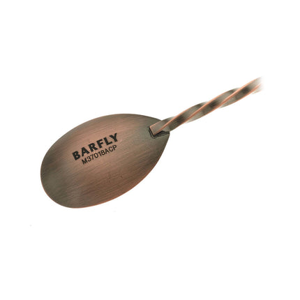 Bar spoon with muddler, 300mm, antique copper, Barfly