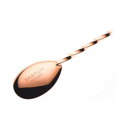 Bar spoon with muddler, 300mm, copper plated, Barfly
